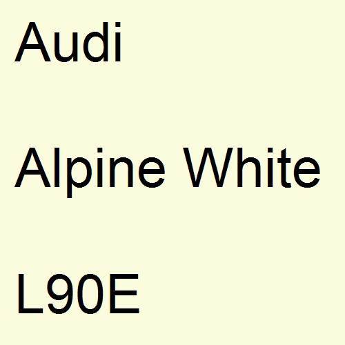 Audi, Alpine White, L90E.